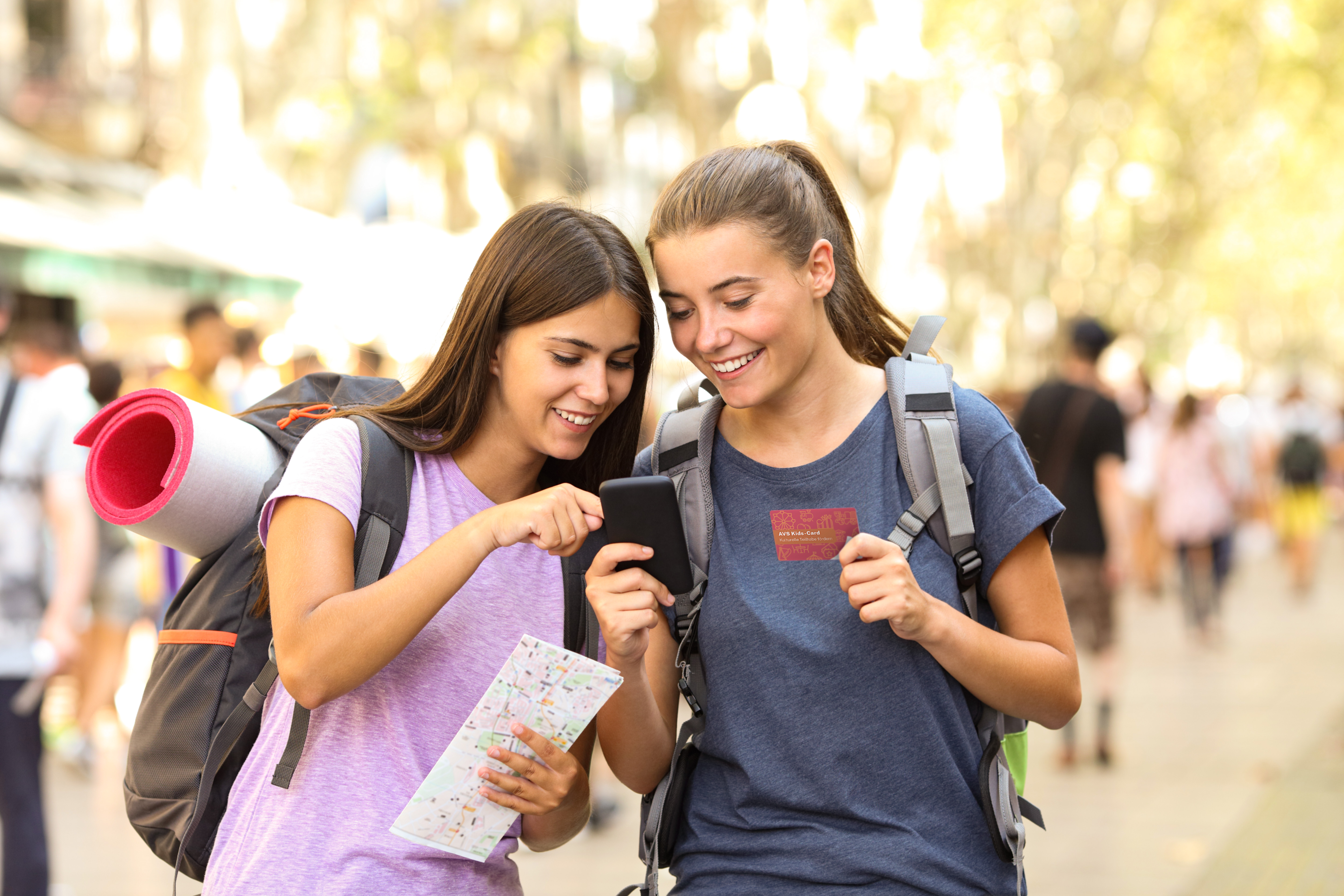 Teenager mit Kids-Card
