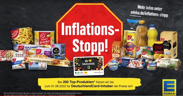 Güter mit eingefrorenen Preisen bei Edeka