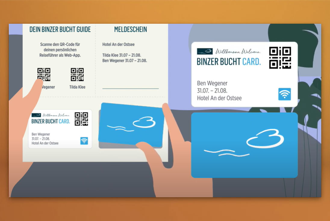 Binzer Bucht Card  vom Ostseebad Binz