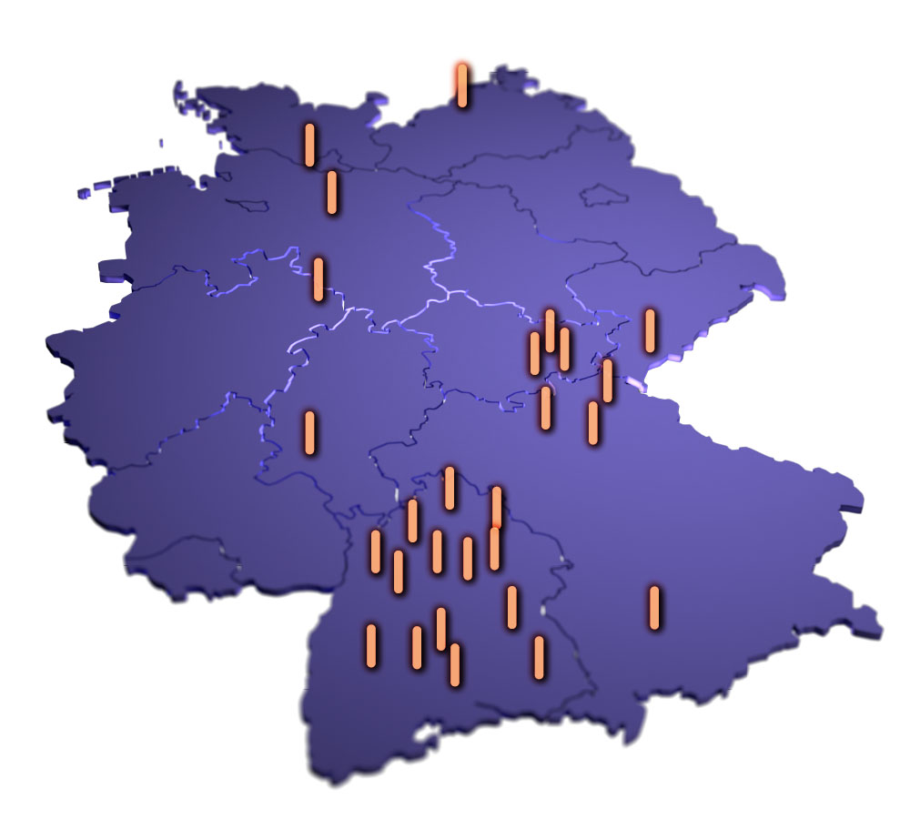 Referenzkarte: AVS City-Gutschein in Deutschland