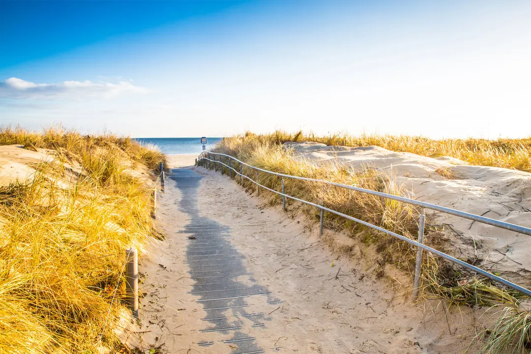 Weg zum Strand zwischen Dünen